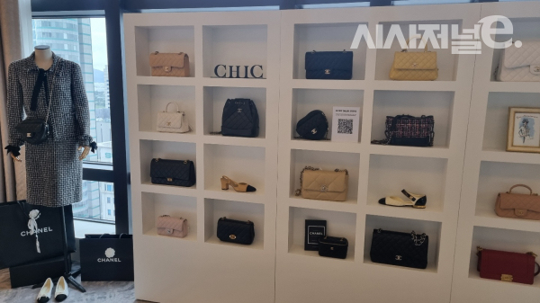 시크 팝업스토어 샤넬존. / 사진=한다원 기자