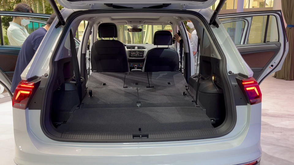 2열과 3열 시트를 모두 접은 상태의 티구안 올스페이스. / 사진=유주엽 기자