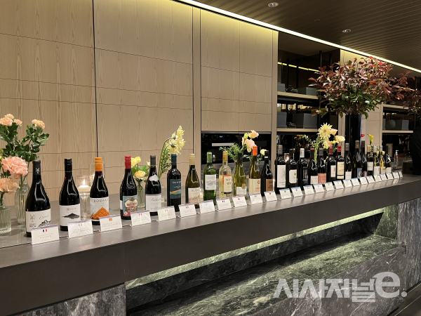 새롭게 제공될 와인들 / 사진=유주엽 기자