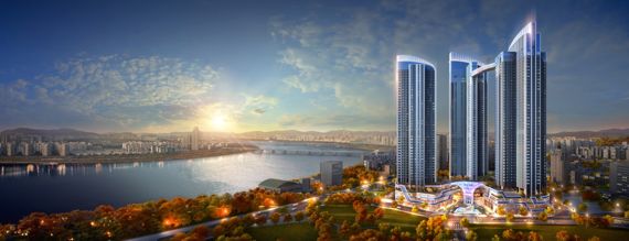 삼성물산이 서울 동작구 흑석2구역에 제시한 조감도 / 사진=삼성물산