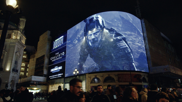 런던 피카딜리 서커스 전광판 홍보 영상