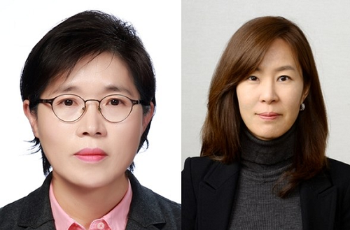 이정애 LG생활건강 사장(왼쪽)과 박애리 지투알 부사장. /사진=LG