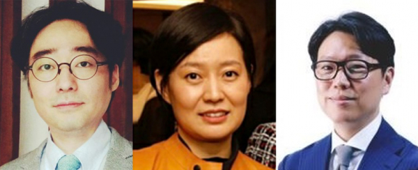 좌측부터 임종윤 사장과 임주현 사장, 임종훈 사장. / 사진=한미약품