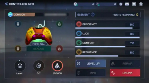 컨트롤러 NFT/ 사진=