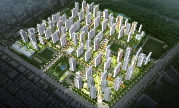 서울 강동 둔촌주공 재건축(올림파크 포레온) 조감도. /사진=서울시