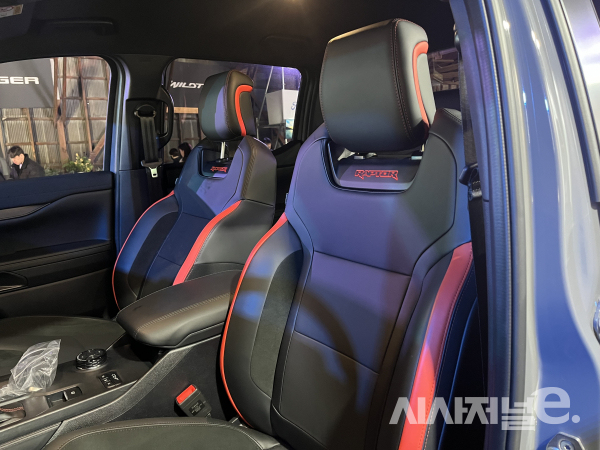 레인저 랩터의 시트 / 사진=유주엽 기자