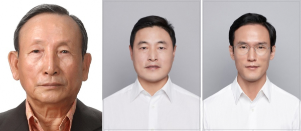 왼쪽부터 한국앤컴퍼니그룹 조양래 명예회장, 조현식 고문, 조현범 회장. / 사진=시사저널e