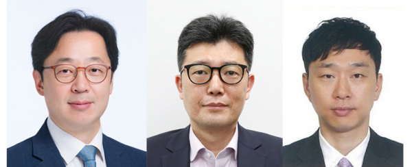 좌측부터 김민영 대표, 박재홍 사장, 정재훈 대표. / 사진=동아쏘시오홀딩스