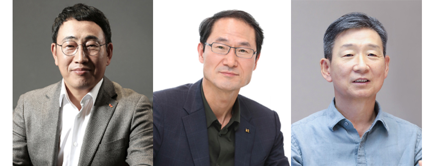 왼쪽부터 유영상 SK텔레콤 대표, 박종욱 KT 대표이사직무대행, 황현식 LG유플러스 대표 / 사진 = 각사