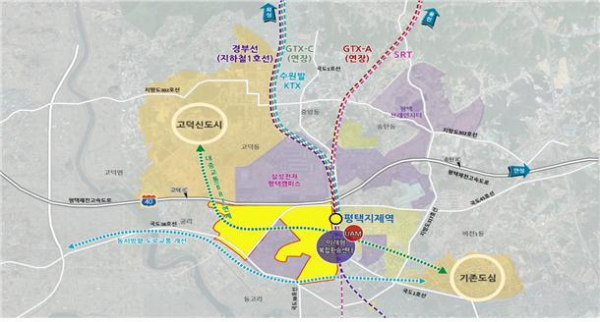평택지제역세권 광역교통 확충 및 모빌리티 연계 구상 / 자료=국토부