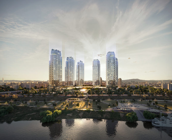 디에이가 제시한 압구정2구역 재건축 투시도