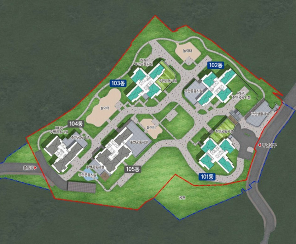 서울 동작구 수방사 부지 공공분양 단지 배치도. /사진=국토부