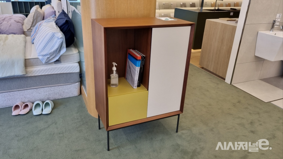 아파트멘터리 PB브랜드의 첫 제품. / 사진=한다원 기자