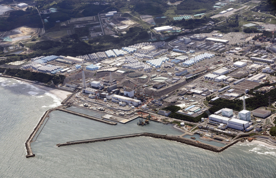 24일 오후 오염수 해양 방류를 시작한 후쿠시마 제1원자력발전소. / 사진=연합뉴스