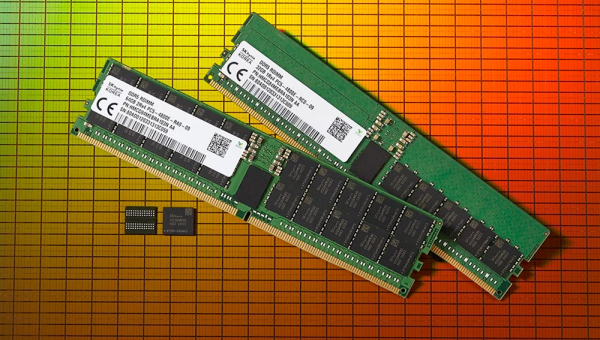 SK하이닉스의 DDR5 D램. /사진=SK