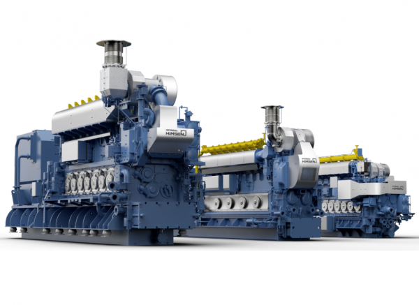 HD현대중공업 엔진기계 사업부문의 선박용 대형 엔진. /사진=HD현대
