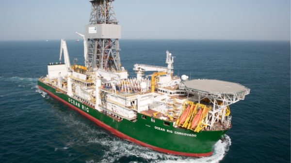 삼성중공업이 건조한 드릴십. /사진=삼성중공업