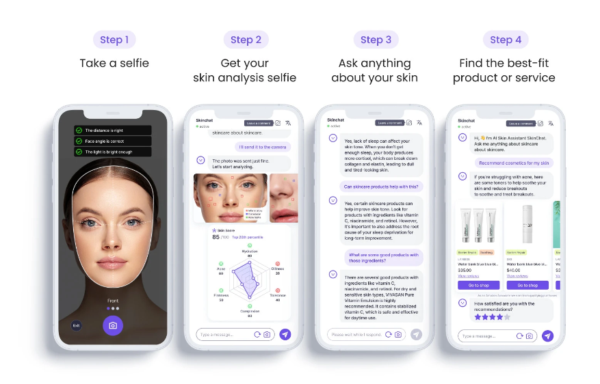 스킨챗 서비스./사진=아트랩 홈페이지 캡처