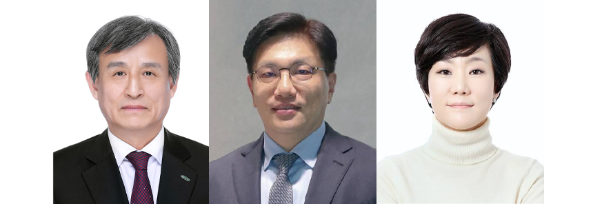 왼쪽부터 삼진제약 최용주 대표이사 사장, 조규석 사장, 최지현 사장. / 사진=삼진제약