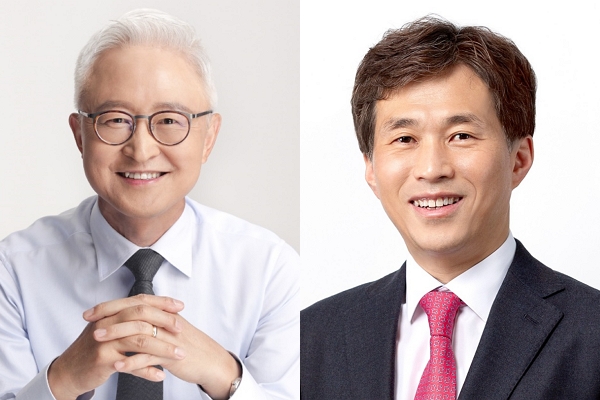 왼쪽부터 경계현 삼성전자 사장, 곽노정 SK하이닉스 사장 / 사진=각 사