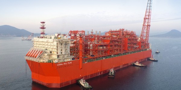 삼성중공업의 부유식 액화천연가스 생산설비(FLNG) '코랄 술'. / 사진=삼성중공업