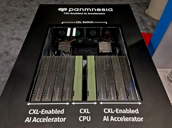 파네시아의 CXL 기반 AI 가속기 / 사진=파네시아