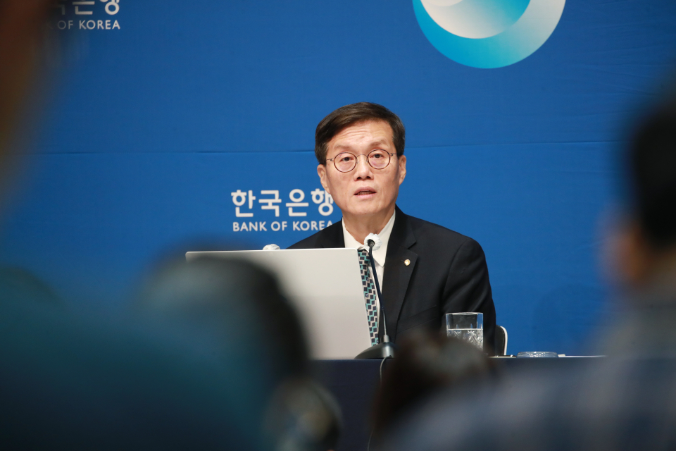 이창용 한국은행 총재가 발언하는 모습. / 사진=한국은행