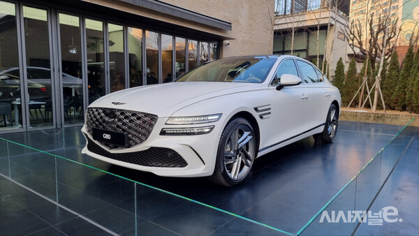 제네시스 G80의 부분변경 모델. / 사진=박성수 기자