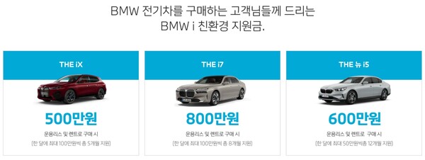 BMW 파이낸셜 서비스 코리아의 공식 홈페이지에 이달 프로모션 내용이 게재됐다. / 사진=BMW 파이낸셜 서비스 코리아