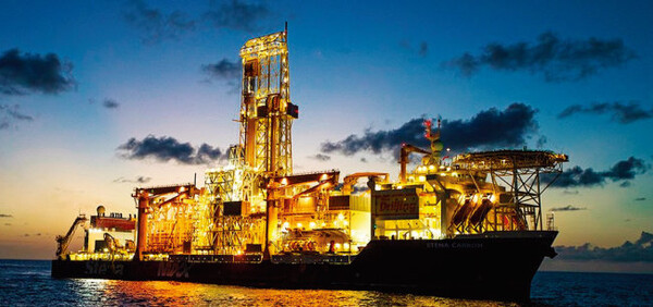 미국 석유회사 엑슨모빌의 시추선이 가이아나 심해에서 원유를 채굴 중인 모습. / 사진=엑슨모빌