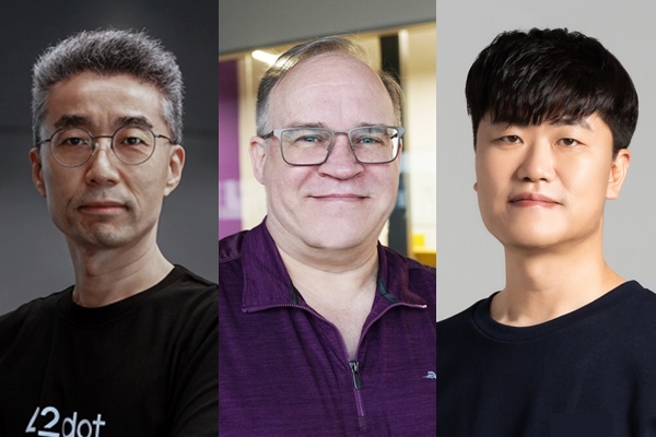 최근 현대자동차그룹 주요 계열사의 임원에 선임되거나 재직 중인 스타트업 출신 인재들. (왼쪽부터) 송창현 현대차 사장, 키스 위텍 현대모비스 사외이사, 류석문 현대오토에버 상무. / 사진=포티투닷, 텐스토렌트, 현대오토에버