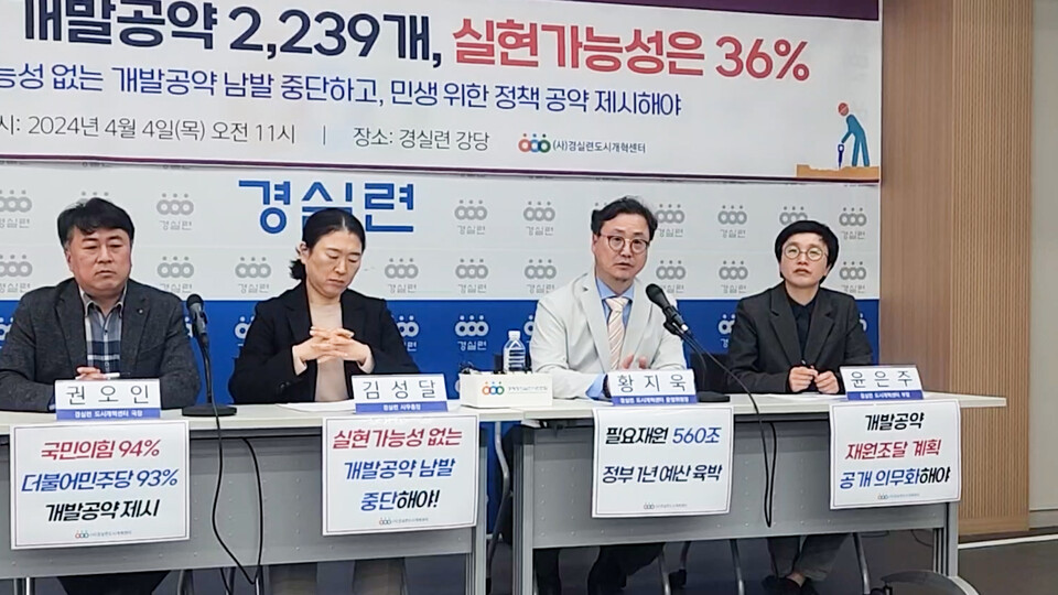 황지욱 전북대 도시공학과 교수의 발표 모습. / 사진 = 최성근 기자