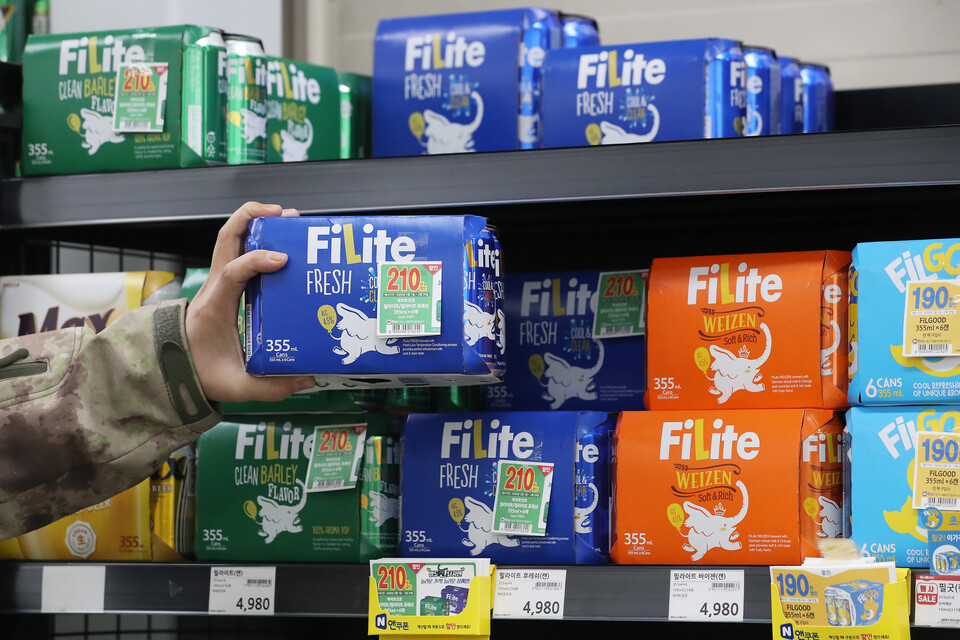 서울의 한 마트에서 판매중인 필라이트. / 사진=연합뉴스