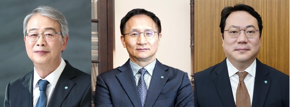 (왼쪽부터) 임종룡 우리금융지주 회장, 남기천 우리종합금융 대표, 최승재 우리자산운용 대표 / 사진= 각 사 