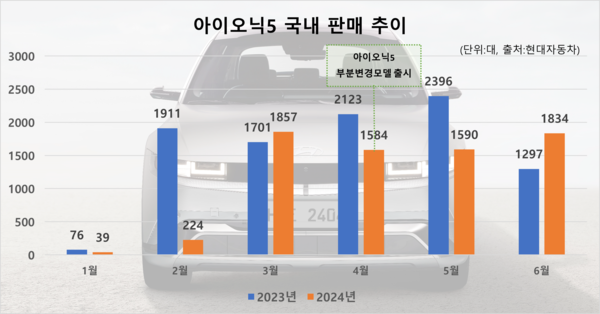 아이오닉5 국내 판매 추이. / 자료=현대자동차