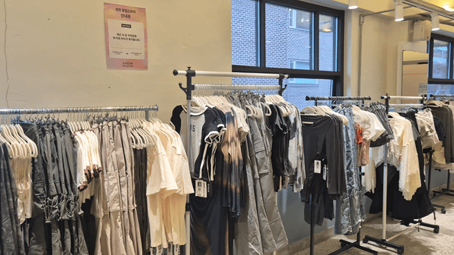 쉬인 팝업스토어 내부. / 사진=한다원 기자