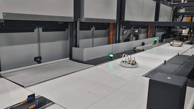 이케아 기흥점의 자동화 포장 시스템. / 사진=한다원 기자