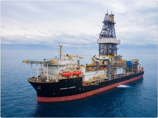 한화오션이 건조한 드릴십(시추선) 모습. / 사진=한화