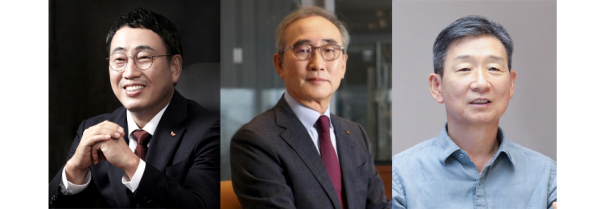 왼쪽부터 유영상 SK텔레콤 대표, 김영섭 KT 대표, 황현식 LG유플러스 대표. / 사진 = 각사