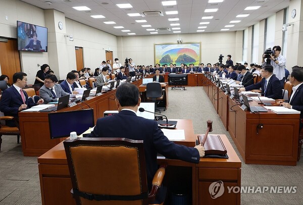 지난달 26일 국회에서 정무위원회가 열리고 있다. / 사진=연합뉴스.