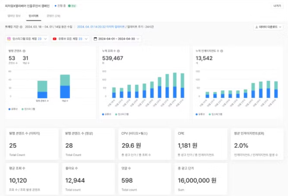 피처링의 ‘B2B SNS 데이터 분석 솔루션’. / 사진=피처링