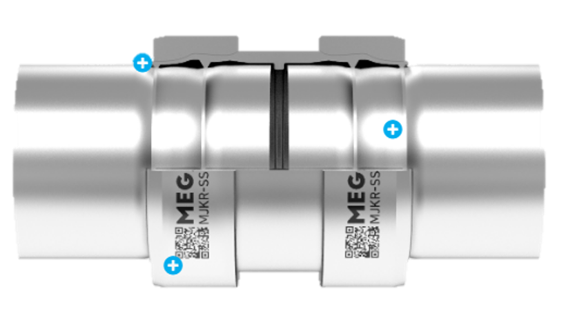 메가조인트 무용접 방식 배관 체결 단면도. / 사진=포스코