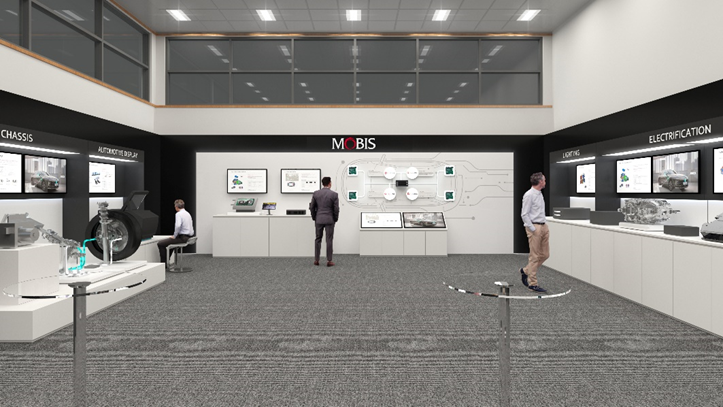 현대모비스 파리 모터쇼 부스 조감도. / 사진=현대모비스