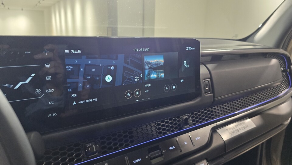 인포테인먼트 모습. / 사진=박성수 기자