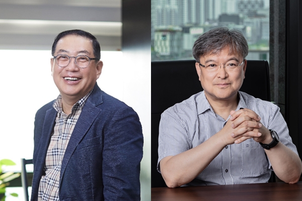 김원혁 모트라스 대표(왼쪽)와 김진택 유니투스 대표. / 사진=각 사 공식 홈페이지 캡처