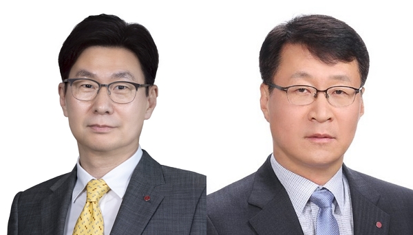 왼쪽부터 김영락 한국영업본부장(사장), 이재성 신임 ES사업본부장(부사장) / 사진=LG전자