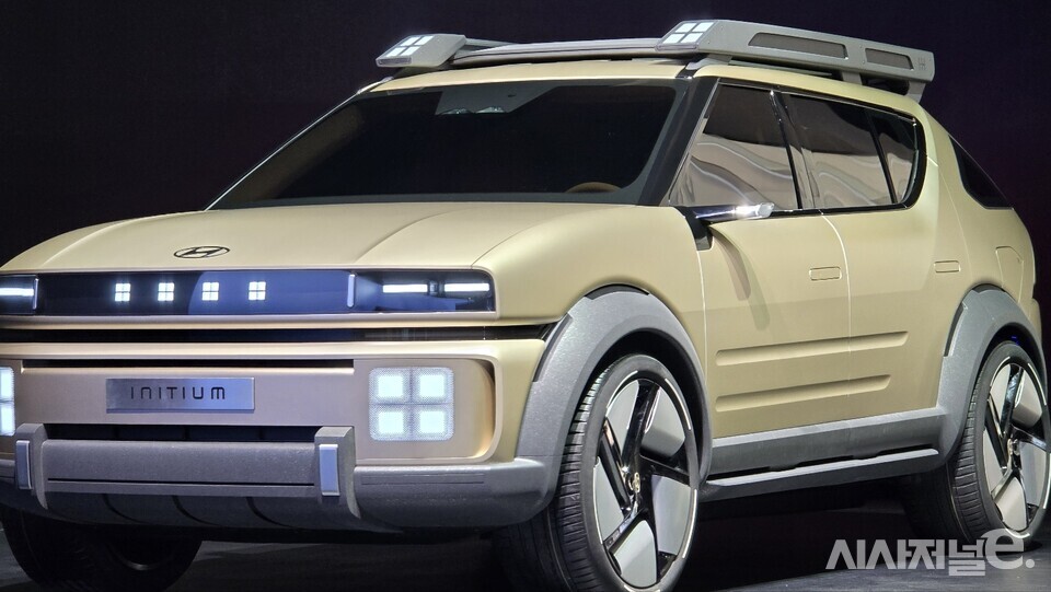 현대차가 지난 10월 31일 경기 고양시 소재 현대모터스튜디오 고양에서 공개한 수소전기컨셉트카 이니시움. / 사진=박성수 기자