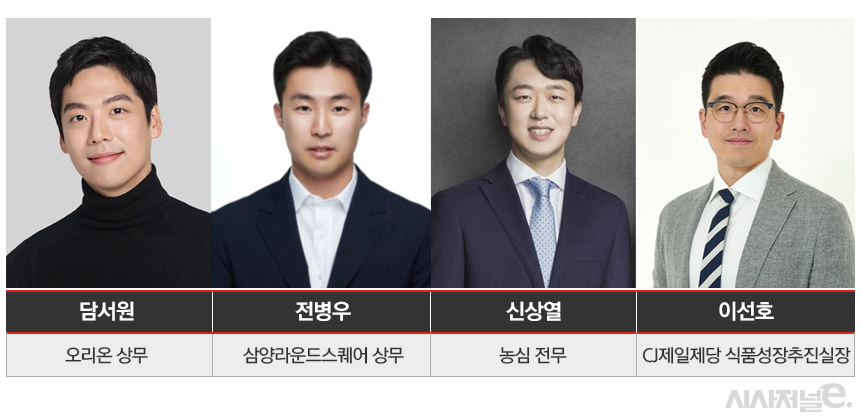 주요 식품사 오너 3세들. / 사진=각 사, 편집=정승아 디자이너
