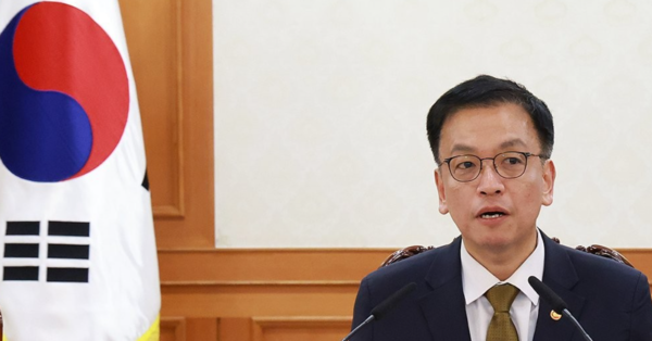 최상목 대통령 권한대행 부총리 겸 기획재정부 장관이 지난 27일 오후 정부서울청사에서 열린 국가안전보장회의(NSC)를 주재하며 발언하고 있다. / 사진=연합뉴스