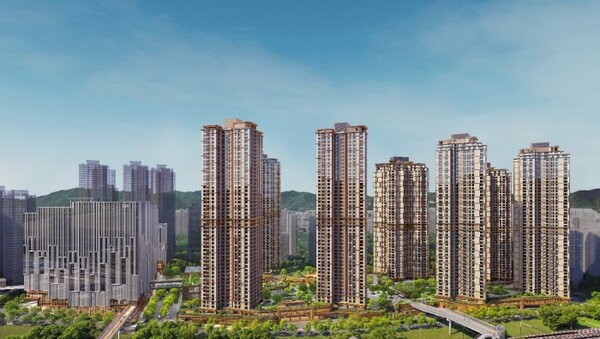 서울 노원구 역대 최고분양가 기록을 쓴 서울원 아이파크 투시도